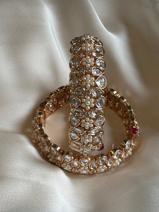 POLKI PEARL BANGLE (SINGLE)